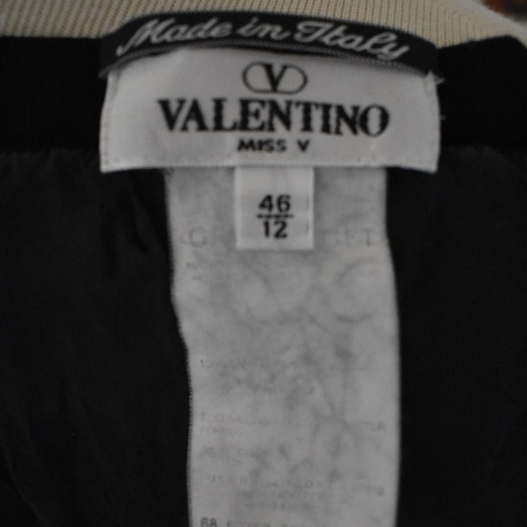 Valentino Miss V Black Italian Wool Mini Skirt - Picture 2 of 5